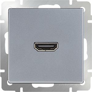Розетка Серебряный WL06-60-11/ Розетка HDMI (серебряный)