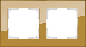 Рамка Favorit Бронзовый WL01-Frame-02 / Рамка на 2 поста (бронзовый)