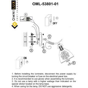 Настенное бра Casagliana OML-53801-01
