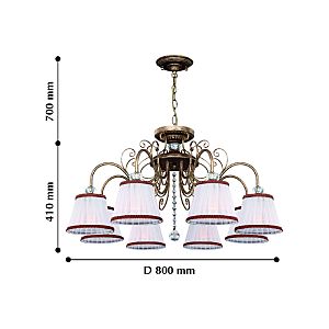 Подвесная люстра Amanda 2151-8PC