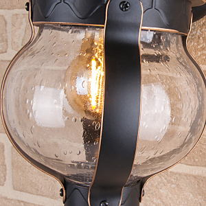 Уличный настенный светильник Barrel Barrel D черное золото (GL 1025D)