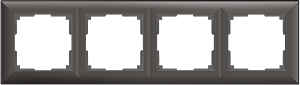 Рамка Fiore WL14-Frame-04/ Рамка на 4 поста (серо-коричневый)